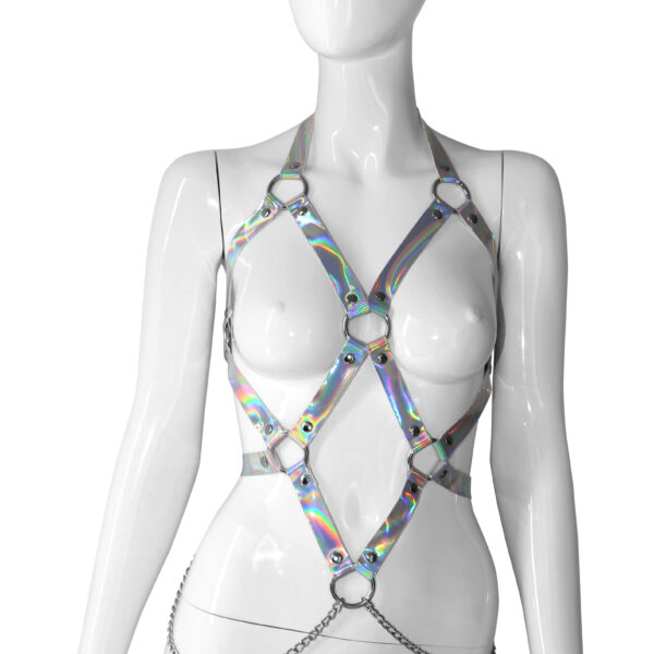 Holograficzne body z łańcuszkami